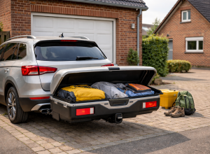 trekhaak koffer auto