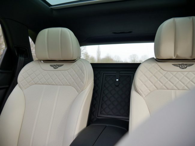 Bentley Bentayga backseat