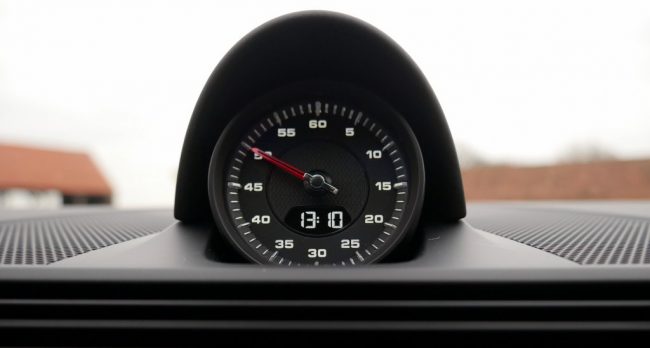 Porsche Panamera 4S interieur klok