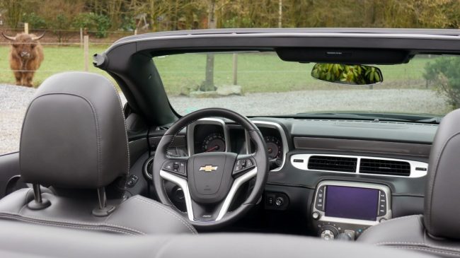 Chevrolet Camaro 2013 interieur convertible cabrio