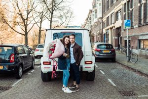 Opgehaald worden in een G63 AMG op Valentijnsdag!